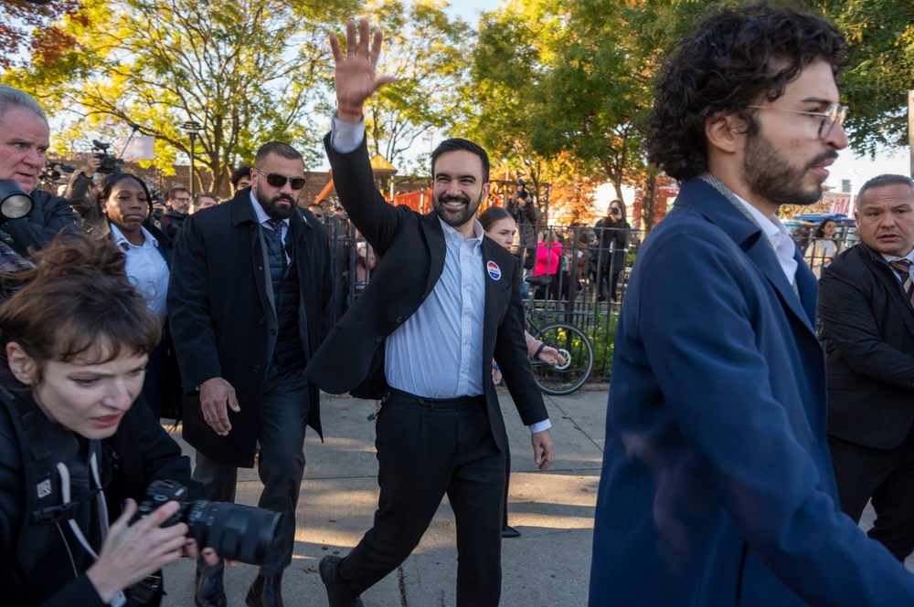 Democratic,new,york,city,mayoral,candidate,zohran,mamdani,speaks,to