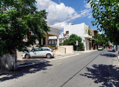 Paleochora,,crete,,greece, ,june,2016:,street,of,paleochora,town
