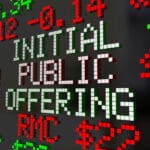Initial,public,offering,ipo,stock,market,ticker,3d,illustration