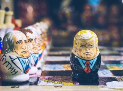 Moscow,,russia,,february,20,,2019:,trump,and,putin,as