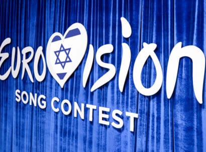 Kyiv,,ukraine, ,february,23,,2019:,logo,eurovision,israel,during