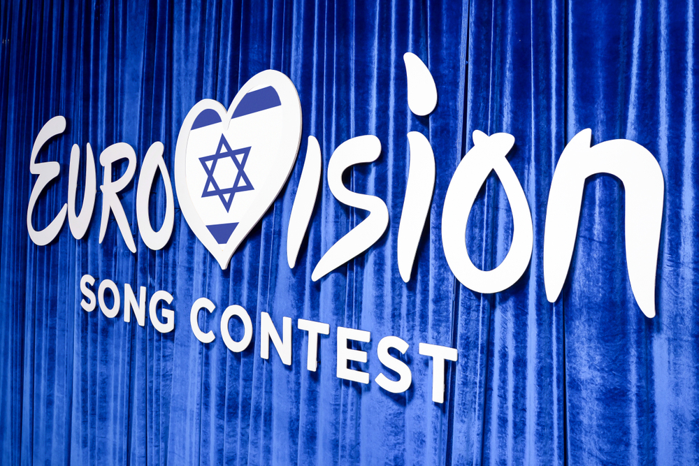 Kyiv,,ukraine, ,february,23,,2019:,logo,eurovision,israel,during