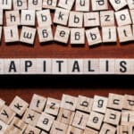 Capitalism,word,concept,on,cubes