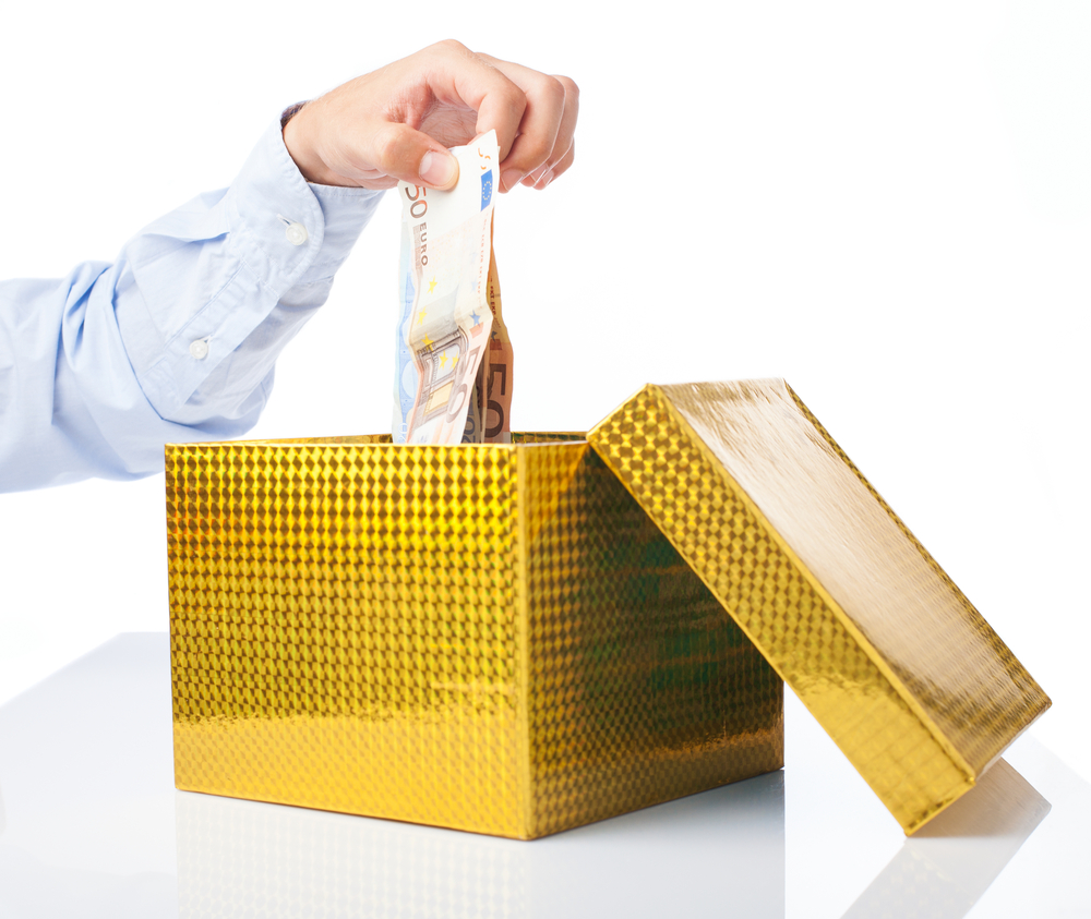 Business,man,,corruption,metaphor,,on,white,background