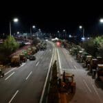 Nikaia,,larisa,,greece, ,february,11,,2022 ,farmers,parked,hundreds