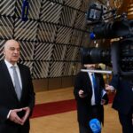 Nikos,dendias,,minister,of,foreign,affairs,arrives,for,a,meeting