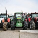Thessaloniki,,greece, ,feb ,02,,2024 ,farmers,with,their,tractors