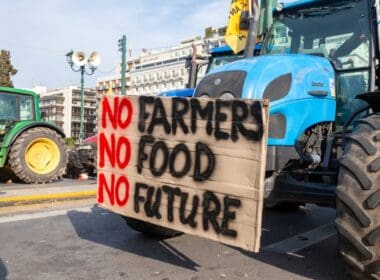Athens,,greece 02 21 24:,tractors,of,greek,farmers,stationed,at,syntagma,square