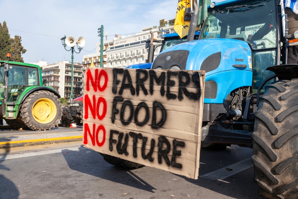 Athens,,greece 02 21 24:,tractors,of,greek,farmers,stationed,at,syntagma,square