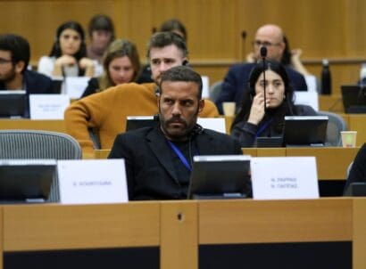 Mep,nikos,pappas,during,an,event,in,european,parliament,,brussels,