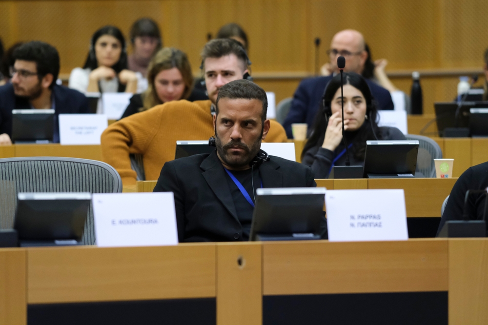 Mep,nikos,pappas,during,an,event,in,european,parliament,,brussels,
