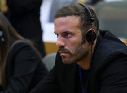 Mep,nikos,pappas,during,an,event,in,european,parliament,,brussels,