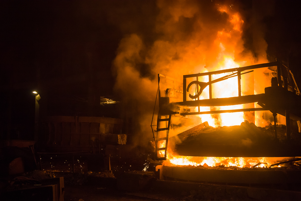 Melting,waste,iron,use,electric,old,method,in,a,steel