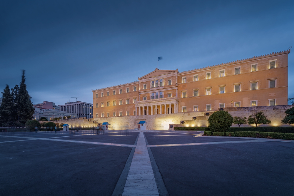Athens,,greece, ,oct,10,,2021:,syntagma,square,and,hellenic