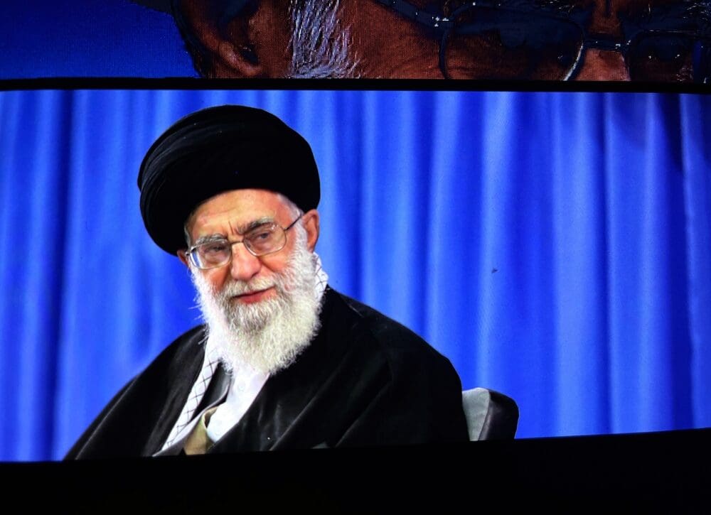 Ali,khamenei,is,the,supreme,leader,of,iran,formal,portrait,of