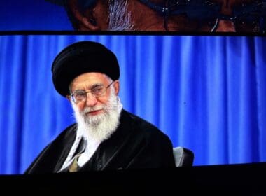 Ali,khamenei,is,the,supreme,leader,of,iran,formal,portrait,of