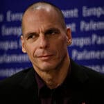 Greeceâ??s,former,finance,minister,yanis,varoufakis,holds,press,conference,to