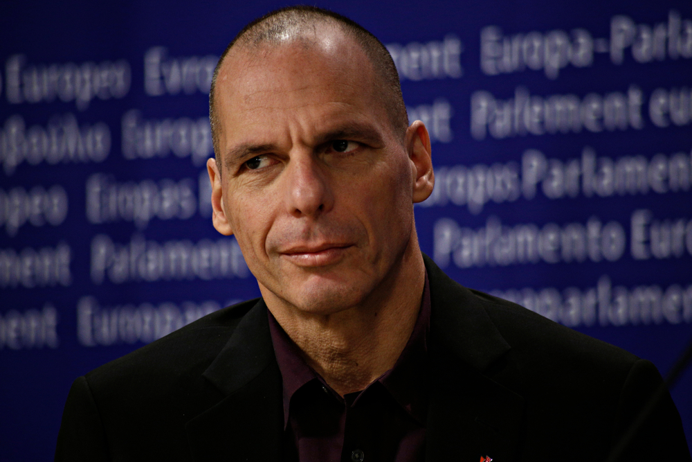 Greeceâ??s,former,finance,minister,yanis,varoufakis,holds,press,conference,to