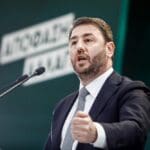 Thessaloniki,,greece, ,may,15,,2023 ,leader,of,pasok movement,for