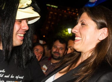 Athens,,greece, ,july,5th,,2015:,zoe,konstantopoulou,,president,of