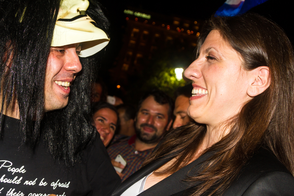 Athens,,greece, ,july,5th,,2015:,zoe,konstantopoulou,,president,of