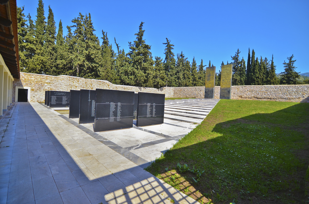 Kaisariani,greece,,april,4,2016:,memorial,at,kaisariani,shooting,range,