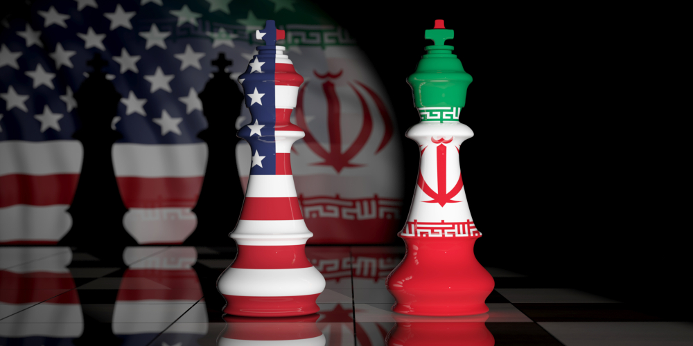 Usa,and,iran,relationship ,us,america,and,iran,flags,on
