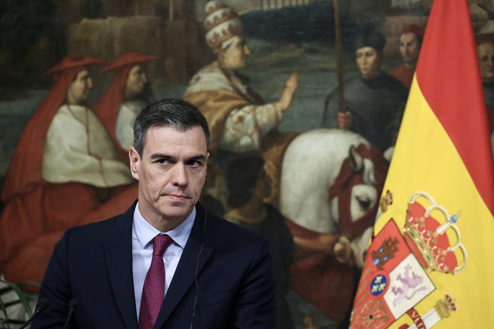 Rome,,italy, ,april,05,,2023:,pedro,sanchez,,spain's,prime