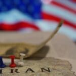 Bosnia,and,hercegovina,,travnik,,13 01 2025:,concept,of,america,and,iran