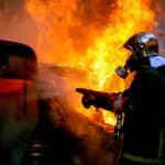 Athens,,greece, ,february,4,,2016:,firemen,fighting,a,flaming