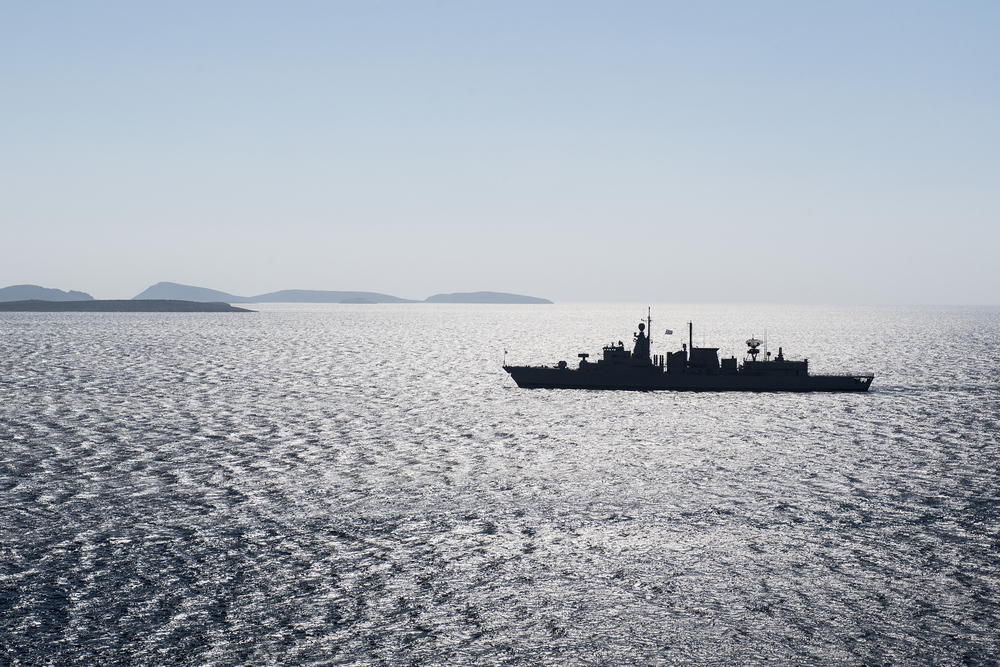 Astypalaia,,greece, ,august,25,,2015 ,the,silhouette,of,the