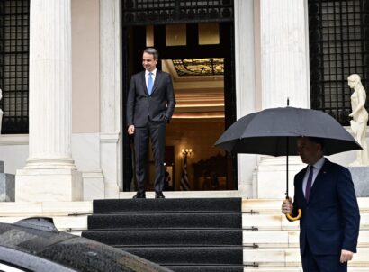 [386491] ΣΥΝΑΝΤΗΣΗ ΤΟΥ ΠΡΩΘΥΠΟΥΡΓΟΥ ΚΥΡΙΑΚΟΥ ΜΗΤΣΟΤΑΚΗ ΜΕ ΤΗΝ ΠΡΩΘΥΠΟΥΡΓΟ ΤΗΣ ΛΕΤΟΝΙΑΣ evika silina (ΜΙΧΑΛΗΣ ΚΑΡΑΓΙΑΝΝΗΣ/eurokinissi)