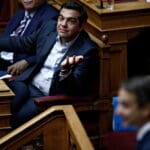 Greek,prime,minister,alexis,tsipras,attends,in,debate,in,the