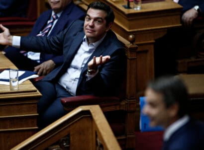 Greek,prime,minister,alexis,tsipras,attends,in,debate,in,the