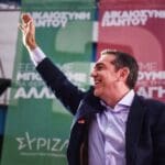 Thessaloniki,,greece, ,may,16,,2023 ,leader,of,syriza,party
