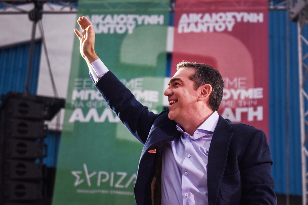Thessaloniki,,greece, ,may,16,,2023 ,leader,of,syriza,party