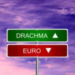 Drachma,grexit,crisis,euro,new,currency,greece,greek,sign