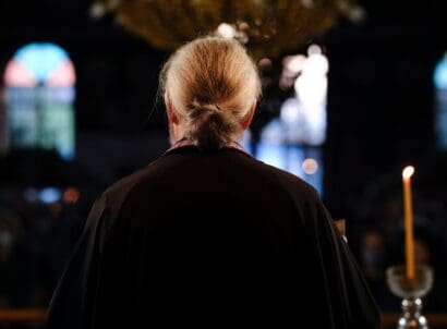 A,priest,attends,in,a,special,ceremony,of,jesus,christ's