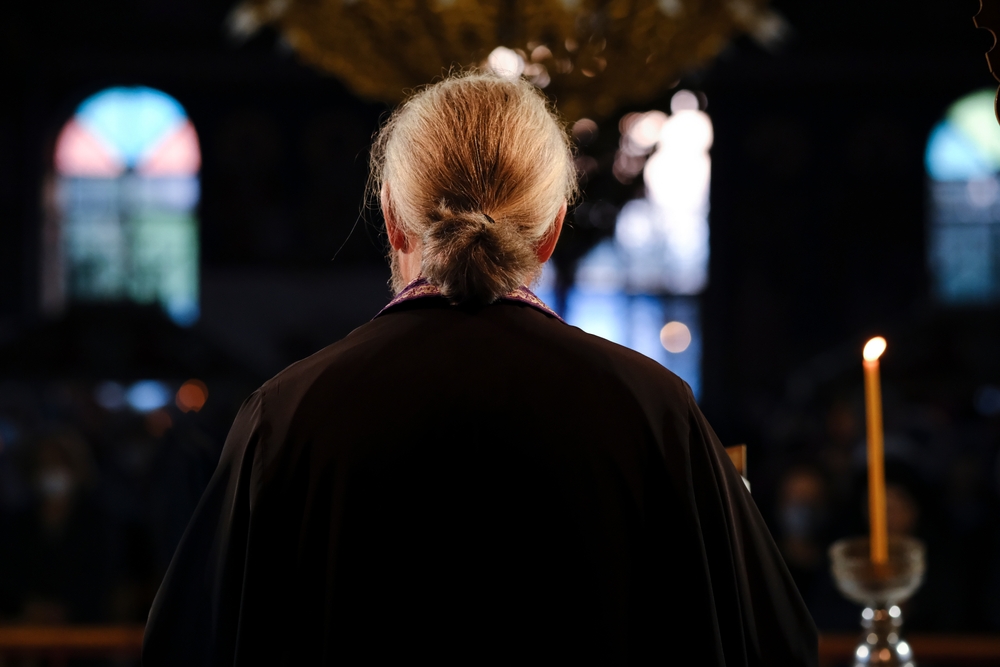 A,priest,attends,in,a,special,ceremony,of,jesus,christ's
