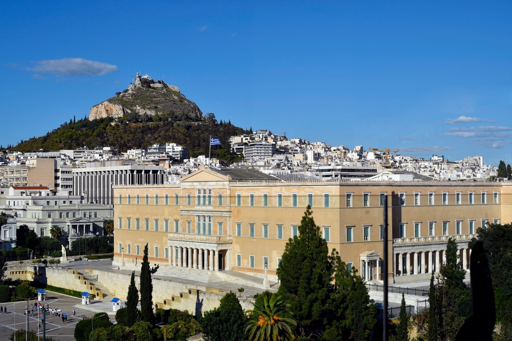 Athens,,greece, ,september,15,,2024:,panorama,with,parliament,building